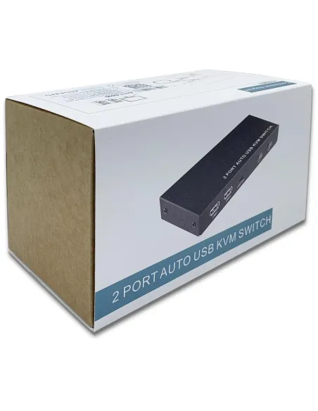 Aisens A111-0400 Switch KVM de Puertos USB-A/USB-B/HDMI 9 Puertos Negro