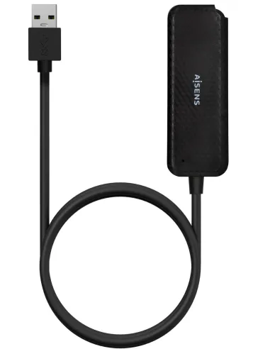 Aisens A106-0714 HUB USB-A 3.0 a USB-A 3.0 4 Puertos 60 cm Negro
