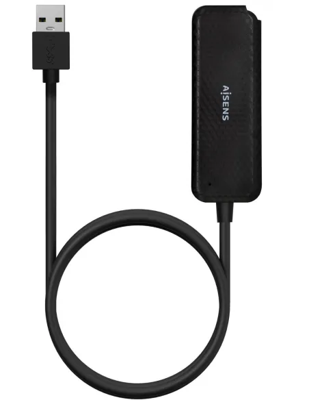 Aisens A106-0714 HUB USB-A 3.0 a USB-A 3.0 4 Puertos 60 cm Negro