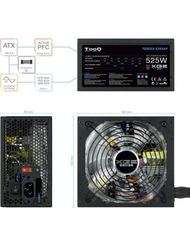 TooQ Xtreme Gaming Energy II 525W 80 Plus Bronze