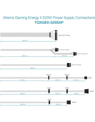 TooQ Xtreme Gaming Energy II 525W 80 Plus Bronze