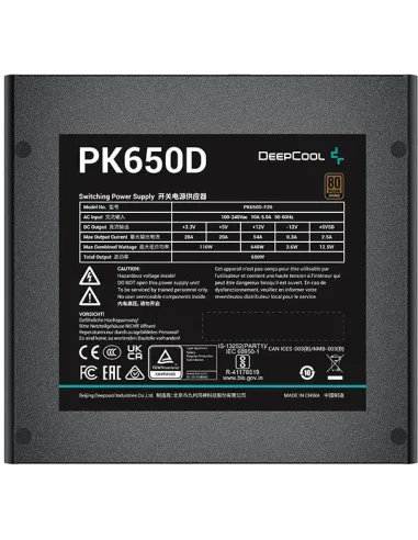 DeepCool PK650D 650W 80 Plus Bronze