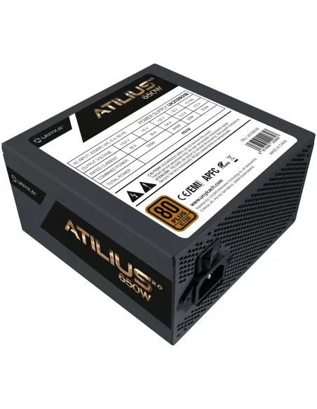 UNYKAch Atilius 2.0 Black 650W 80 Plus Bronze Negra
