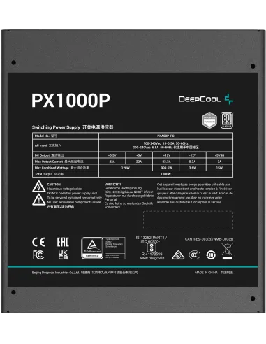 DeepCool PX1000P 1000W 80 Plus Platinum