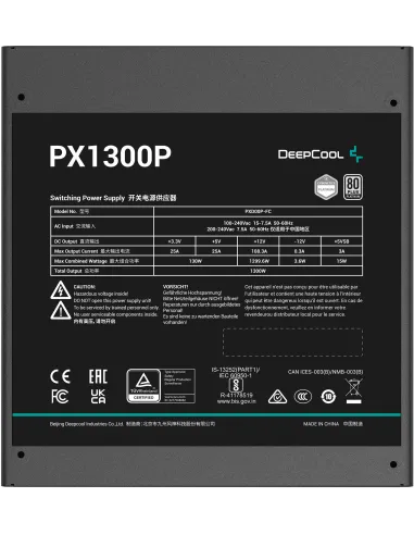 DeepCool PX1300P 1300W 80 Plus Platinum