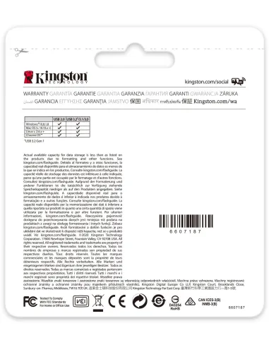 Kingston DataTraveler Exodia 128 GB USB 3.2 Gen 1 (3.1 Gen 1) Negro y Amarillo