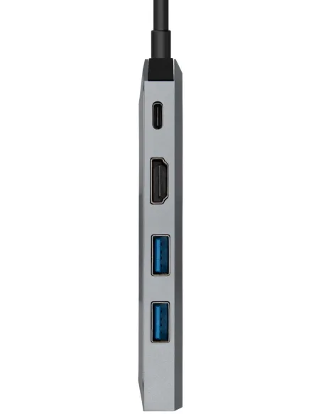 Aisens ASUC-5P003-GR Docking Station 5 Puertos USB-C a USB-A/USB-C/HDMI/RJ-45 15 cm Gris