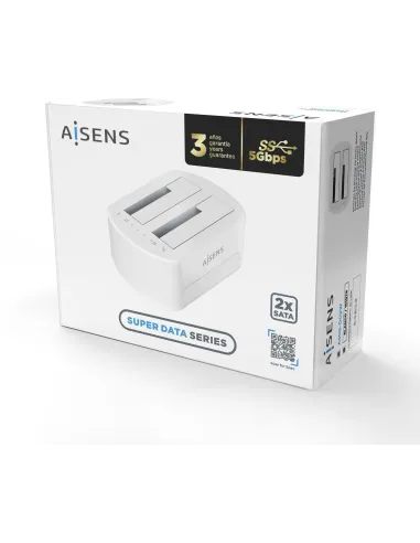 Aisens ASDS-D03B Adaptador para Discos Duros SSD 2.5"/3.5" Blanca