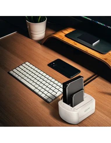 Aisens ASDS-D03B Adaptador para Discos Duros SSD 2.5"/3.5" Blanca