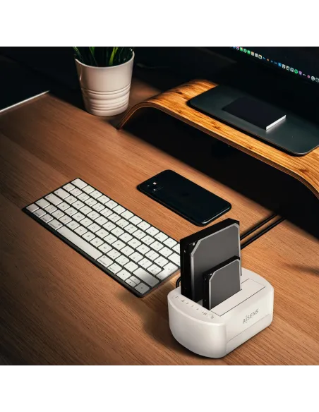 Aisens ASDS-D03B Adaptador para Discos Duros SSD 2.5"/3.5" Blanca