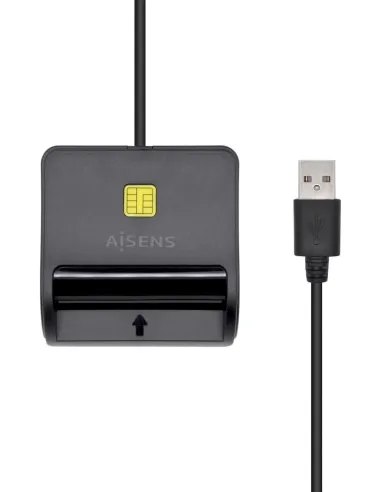 Aisens ASCR-SN01-BK Lector de Tarjeta DNIe Negro
