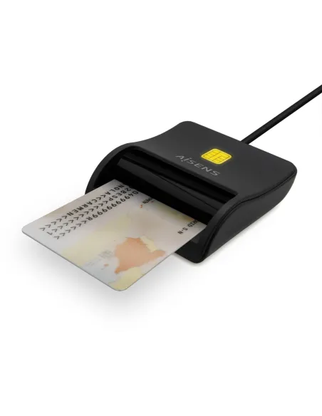 Aisens ASCR-SN03C-BK Lector de Tarjeta DNIe Negro