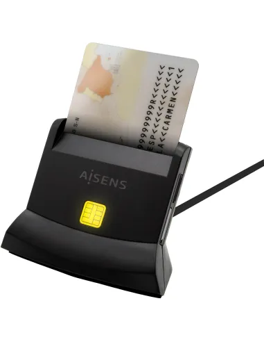 Aisens ASCR-SN04CSD-BK Lector de Tarjeta DNIe Negro