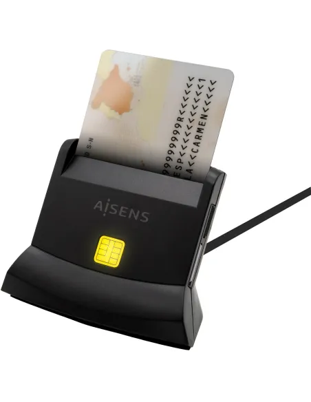 Aisens ASCR-SN04CSD-BK Lector de Tarjeta DNIe Negro