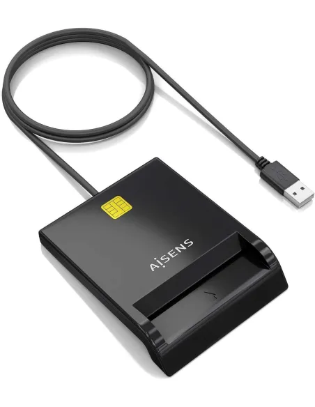 Aisens ASCR-SN06-BK Lector de Tarjeta DNIe Negro