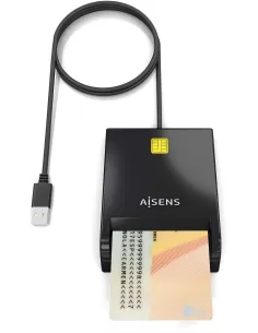 Aisens ASCR-SN06-BK Lector de Tarjeta DNIe Negro-LECT58026
