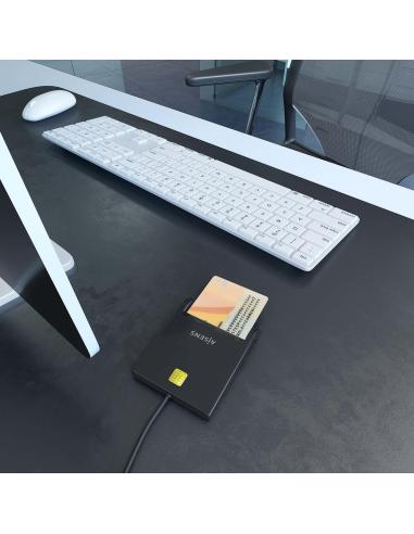 Aisens ASCR-SN06-BK Lector de Tarjeta DNIe Negro