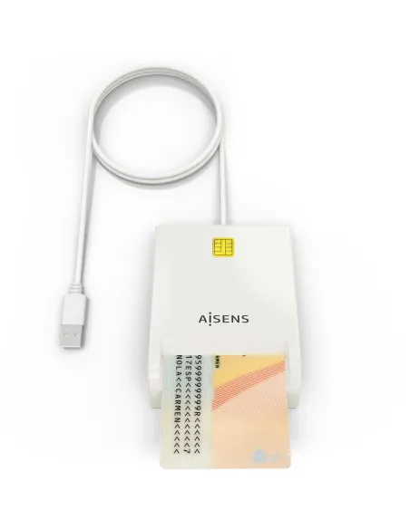 Aisens ASCR-SN07-W Lector de Tarjeta DNIe Blanco