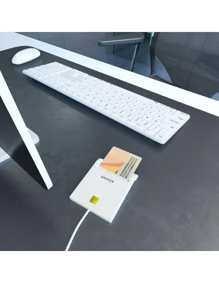 Aisens ASCR-SN07-W Lector de Tarjeta DNIe Blanco