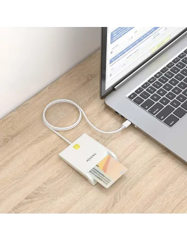 Aisens ASCR-SN07-W Lector de Tarjeta DNIe Blanco