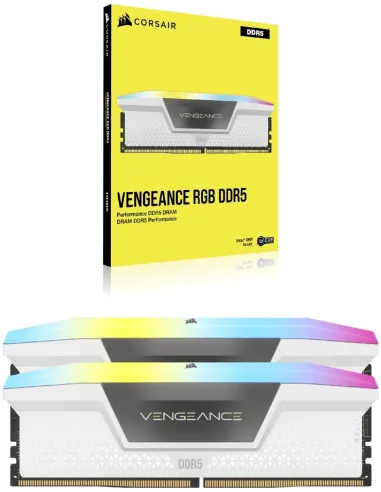 Corsair Vengeance RGB White DDR5 5600MHz 32GB (2x16GB) CL36 Blancas