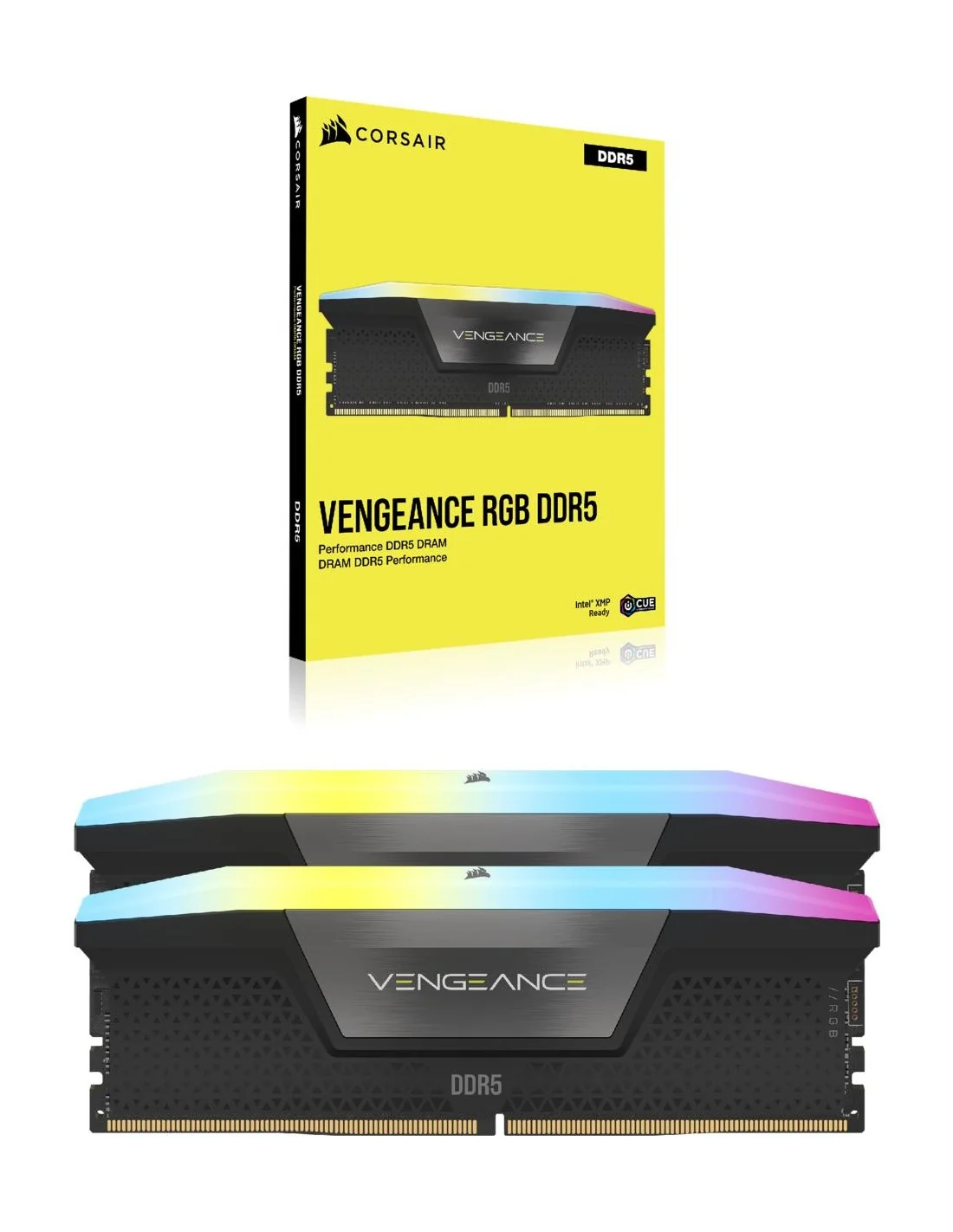 Corsair Vengeance RGB DDR5 5600MHz 32GB (2x16GB) CL40 Negras