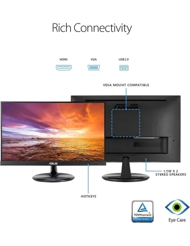 Asus VT229H 21.5" Monitor Táctil Capacitivo LED IPS FullHD Táctil