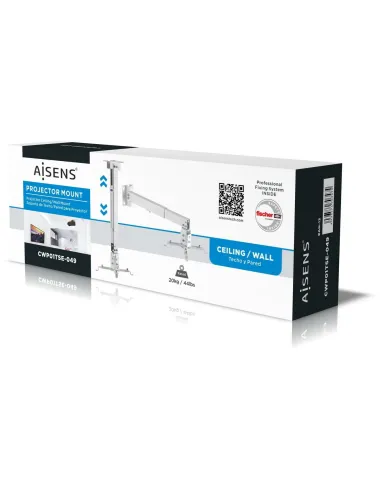 Aisens CWP01TSE-049 Soporte de Techo/Pared para Proyector Máx. 20kg Blanco