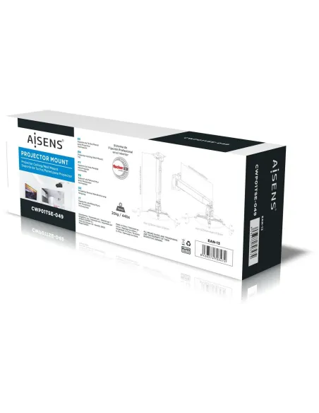 Aisens CWP01TSE-049 Soporte de Techo/Pared para Proyector Máx. 20kg Blanco