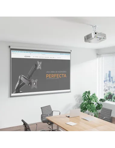 Aisens CP03TSR-129 Soporte de Techo para Proyector Ajustable VESA 320x320 Máx. 13.5Kg Blanco