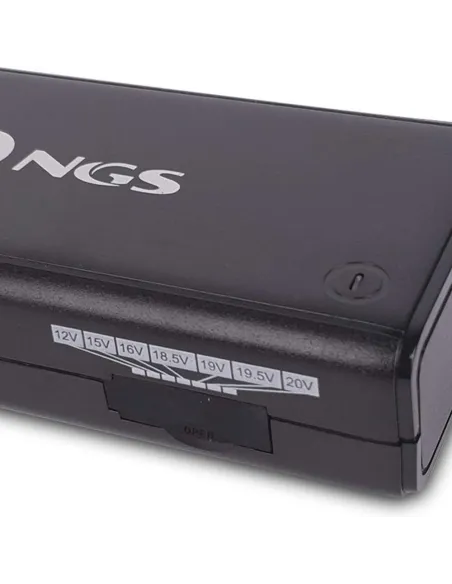 NGS Ban Cargador para Portátil 90W Negro