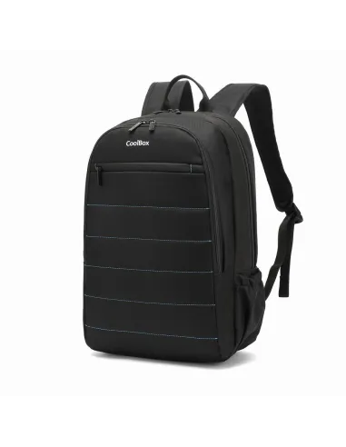 CoolBox Mochila Impermeable Negra para Portátil hasta 15.6"