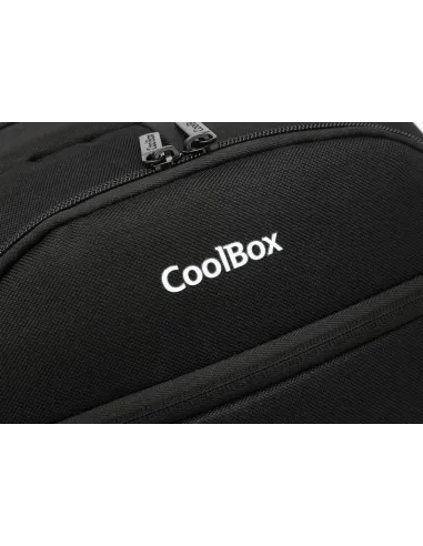 CoolBox Mochila Impermeable Negra para Portátil hasta 15.6"