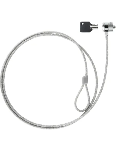 TooQ TQCLKC0025 Cable de Seguridad con Llave para Portátiles 1.5m Gris