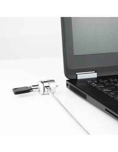 TooQ TQCLKC0025 Cable de Seguridad con Llave para Portátiles 1.5m Gris