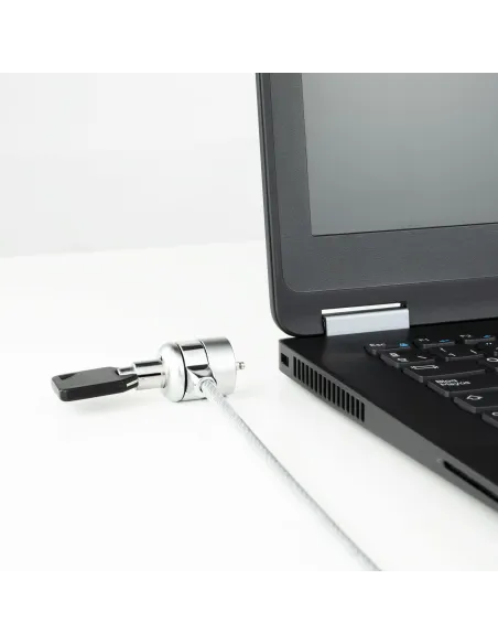 TooQ TQCLKC0025 Cable de Seguridad con Llave para Portátiles 1.5m Gris