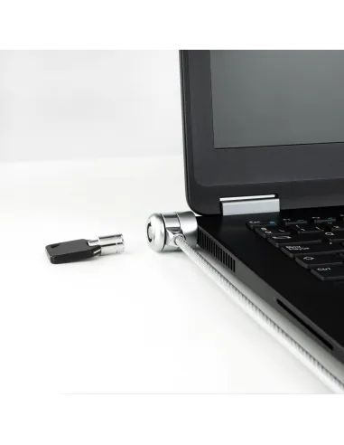 TooQ TQCLKC0025 Cable de Seguridad con Llave para Portátiles 1.5m Gris