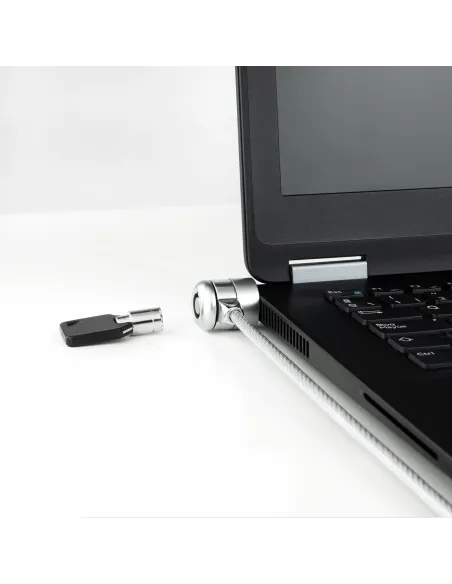 TooQ TQCLKC0025 Cable de Seguridad con Llave para Portátiles 1.5m Gris