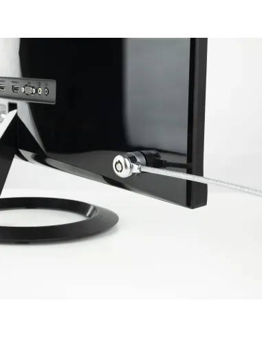 TooQ TQCLKC0025 Cable de Seguridad con Llave para Portátiles 1.5m Gris