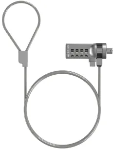 Aisens ASLK-D40N01-SL Cable de Seguridad con Cerradura de Combinacion para Portatil 1.5m Gris-PORT55422