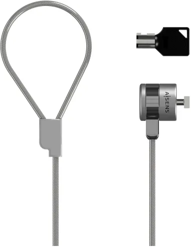 Aisens ASLK-D40K02-SL Cable de Seguridad para Portátiles 1.5m Gris
