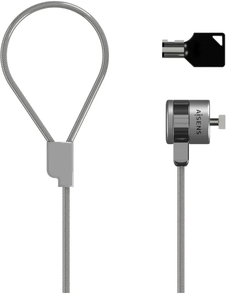 Aisens ASLK-D40K02-SL Cable de Seguridad para Portátiles 1.5m Gris