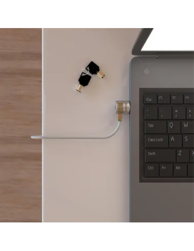 Aisens ASLK-D40K02-SL Cable de Seguridad para Portátiles 1.5m Gris