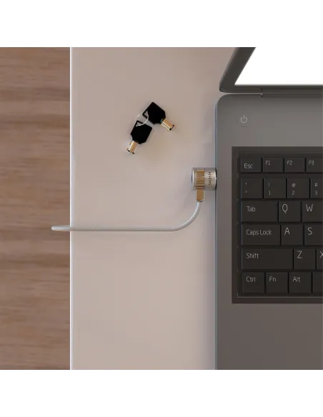 Aisens ASLK-D40K02-SL Cable de Seguridad para Portátiles 1.5m Gris