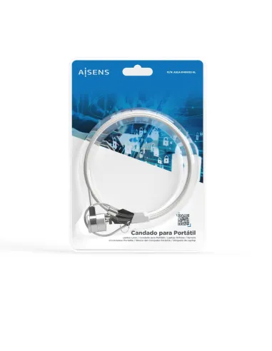 Aisens ASLK-D40K02-SL Cable de Seguridad para Portátiles 1.5m Gris