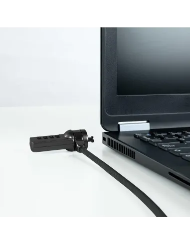 TooQ TQCLKC0015-G Cable de Seguridad con Combinación para Portátiles 1.5m Negro