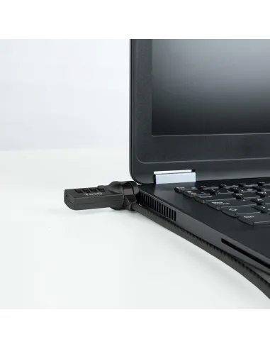 TooQ TQCLKC0015-G Cable de Seguridad con Combinación para Portátiles 1.5m Negro