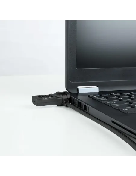 TooQ TQCLKC0015-G Cable de Seguridad con Combinación para Portátiles 1.5m Negro