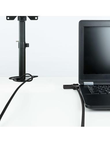 TooQ TQCLKC0015-G Cable de Seguridad con Combinación para Portátiles 1.5m Negro