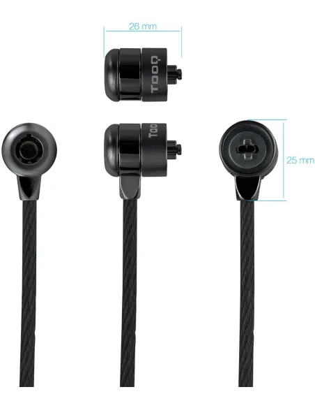 TooQ TQCLKC0025-G Cable de Seguridad con Llave para Portátiles 1.5m Negro